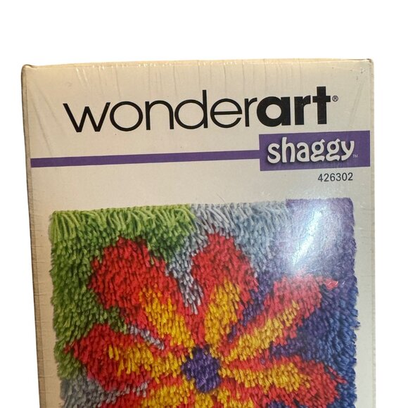 Winderart Shaggy Latch Rug art Craft kit NWT Flower Floral - Picture 2 of 8